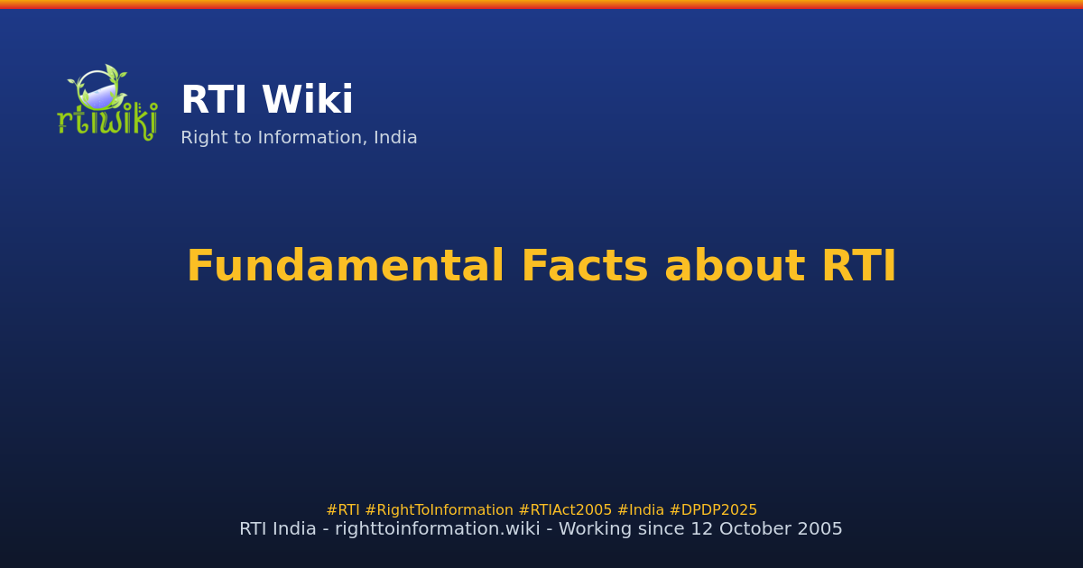 guide / applicant / fundamental-facts — RTI Wiki