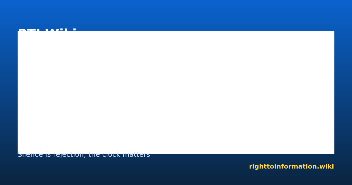 Deemed refusal — RTI Wiki